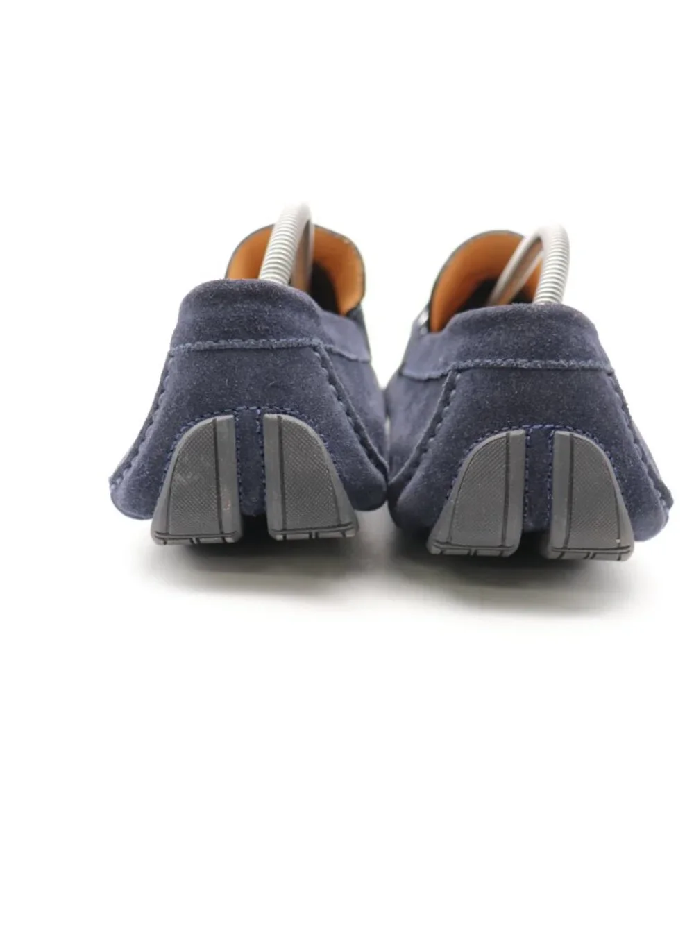 Magnanni Neiman Marcus Navy Blue Suede Men's Size 11 M Horse Bit Loafers Slip On